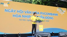 Chủ tịch HĐQT Nguyễn Đình Lâm phát biểu khai mạc Ngày hội văn hóa 2022