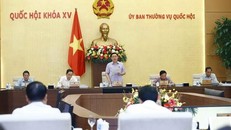 Ủy ban Thường vụ Quốc hội cho ý kiến về dự án Luật Giao dịch điện tử - sửa đổi. (Ảnh: TTXVN)