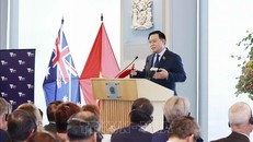 Chủ tịch Quốc hội Vương Đình Huệ phát biểu. Ảnh: Doãn Tấn/TTXVN