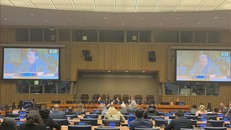 Tham tán Công sứ Nguyễn Hoàng Nguyên, Phó Trưởng Phái đoàn thường trực Việt Nam tại LHQ, tham dự Phiên họp thường niên thứ 61 của Ủy ban Phát triển Xã hội (CSocD61) ngày 13/2/2023. 