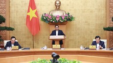 Thủ tướng Phạm Minh Chính phát biểu khai mạc. (Ảnh: Dương Giang/TTXVN)