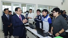 Thủ tướng Phạm Minh Chính thăm Đại học Quốc gia Hà Nội và Trường Đại học FPT