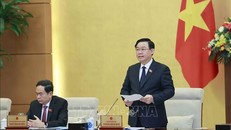 Chủ tịch Quốc hội Vương Đình Huệ phát biểu khai mạc. Ảnh: Doãn Tấn/TTXVN