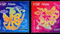 Không khí xuân ngập tràn trong bộ tem "Tết Giáp Thìn"