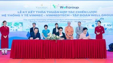 Lễ ký kết hợp tác chiến lược giữa Tập đoàn Vingroup và Tập đoàn Well Group (Nhật Bản) để phát triển mô hình Trung tâm chăm sóc sức khỏe người cao tuổi cao cấp tại Việt Nam.