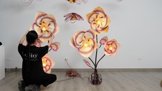 Trang trí Trung thu 2024 sử dụng đèn ông sao, đèn lồng và các vật liệu thủ công cao cấp của Lujio Decor (Ảnh JD)