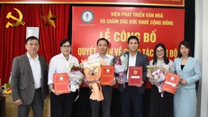 Viện Phát triển văn hóa và chăm sóc sức khỏe cộng đồng "kết nạp" thêm nhiều nhân sự mới