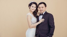 Hoa hậu Thu Ngân và ông xã hơn 19 tuổi - Doãn Phương. Ảnh: NVCC. 