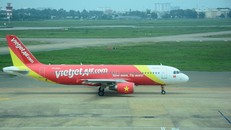 Máy bay Vietjet Air tại sân bay Tân Sơn Nhất.