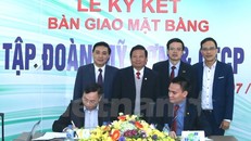  Life​TV và Tập đoàn Mỹ Sơn ký kết hợp tác xây dựng Trung tâm khởi nghiệp sáng tạo trong lĩnh vực số. (Ảnh: PV/Vietnam+)