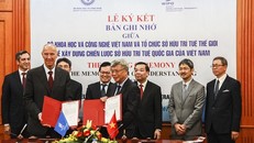Lễ ký kết Bản ghi nhớ giữa WIPO và Bộ Khoa học và Công nghệ.