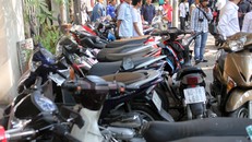 Điểm giữ xe máy được cấp phép ở quận 1. 