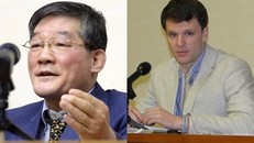 Kim Dong-chol (trái) và Otto Warmbier, hai công dân Mỹ đang bị giam tại Triều Tiên. Ảnh: CBS News/CNN.