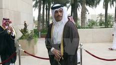 Ngoại trưởng Qatar Mohammed bin Abdulrahman al-Thani tại Riyadh, Saudi Arabia ngày 17/5. (Nguồn: EPA/TTXVN)