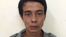 Đối tượng Giáp tại cơ quan công an.