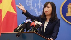 Người phát ngôn Bộ Ngoại giao Lê Thị Thu Hằng. Ảnh: Tiến Tuấn.