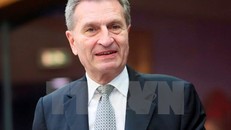 Ủy viên phụ trách về ngân sách của Liên minh châu Âu (EU) Guenther Oettinger. (Nguồn: EPA/TTXVN)