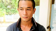 Nghi can Huỳnh Út Việt thời điểm đầu thú. Ảnh: An Bình.