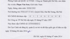 Mẫu giấy xác nhận số CMND (Ảnh minh hoạ).