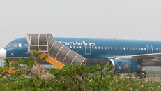 Chuyến bay bị nam thanh niên đột nhập. Ảnh: Trần Bảo.