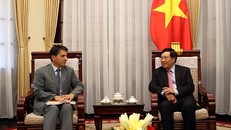 Phó Thủ tướng Phạm Bình Minh tiếp Đại sứ Hy Lạp Ioannis E. Raptakis - Ảnh: VGP/Hải Minh