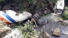 Hiện trường vụ tai nạn thảm khốc tại Lai Châu. Ảnh Vov.vn