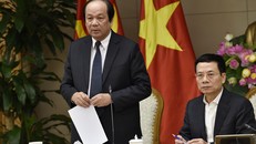 Bộ trưởng, Chủ nhiệm VPCP Mai Tiến Dũng phát biểu tại cuộc họp triển khai hoạt động của Tổ công tác giúp việc Ủy ban Quốc gia về Chính phủ điện tử. Ảnh: VGP/Nhật Bắc