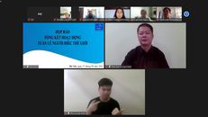 Buổi họp báo tổng kết hoạt động hưởng ứng sự kiện Tuần lễ người điếc thế giới và Ngày Quốc tế Ngôn ngữ kí hiệu của Chi hội Người Điếc Hà Nội được tổ chức trực tuyến.