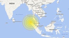 Vị trí trận động đất. 