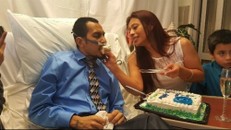 Raul và Yvonne trong đám cưới. Ảnh: GoFundMe.