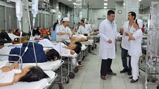 Mặc dù lượng bệnh nhân tăng cao nhưng kíp trực BV Chợ Rẫy luôn đảm bảo không quá tải 7 ngày nghỉ Tết. 