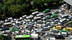 Sơ đồ phân luồng giao thông cửa ngõ sân bay Tân Sơn Nhất. 