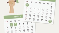 Lịch nghỉ lễ 30/4 - 1/5. 