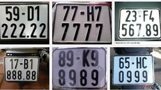 Bộ Tư pháp: Chưa thể đấu giá biển số xe