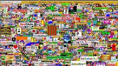 Website quảng cáo The Million Dollar Homepage từng giúp Alex thu về hơn 1 triệu USD chỉ sau 5 tháng. Ảnh chụp màn hình