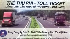 Thẻ thu phí điện tử mà VECE phát cho tài xế khi xe vào trạm. Ảnh: VECE.