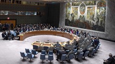 Một phiên họp của Hội đồng Bảo an Liên hợp quốc. 