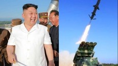 Chủ tịch Kim Jong-un giám sát quá trình thử tên lửa đất đối hạm hôm 8/6. Ảnh: Rodong Sinmun