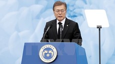 Tổng thống Hàn Quốc Moon Jae-in. (Nguồn: EPA/TTXVN)