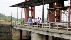 Công trình thủy lợi hồ Núi Cốc, thành phố Thái Nguyên.