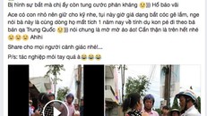 Nội dung và hình ảnh được đăng trên facebook Trọng Nhã