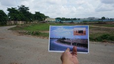 Khu vực nghi có ngôi mộ tập thể khoảng 600 liệt sĩ ở phía Tây sân bay Tân Sơn Nhất. Ảnh: Ông Nguyễn Xuân Thắng cung cấp