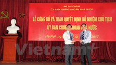 Lễ trao Quyết định bổ nhiệm ông Trần Văn Dũng giữ chức vụ Chủ tịch Ủy ban Chứng khoán Nhà nước, ngày 12/7.