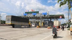 Giao thông thông thoáng sau khi xả trạm. 