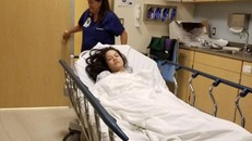 Nhật Kim Anh phải nhập viện ngay khi sang Mỹ. Ảnh: FBNV.