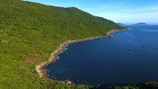 Một góc bán đảo Sơn Trà nhìn từ trên cao. 