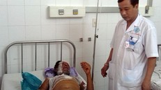 Nạn nhân bị bỏng đang điều trị tại Cần Thơ. 