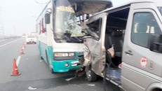 Hiện trường vụ tai nạn. Ảnh: Zing