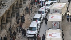 Chiến sự Syria: Pháo kích cản trở đoàn xe viện trợ tại Đông Ghouta