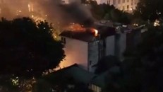 Toàn cảnh vụ hỏa hoạn. Ảnh: TTXVN